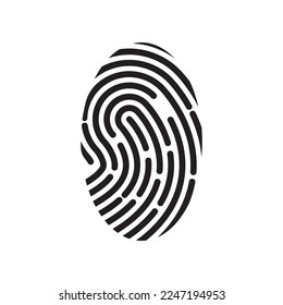 Fingerprint logo vector illustration icon template