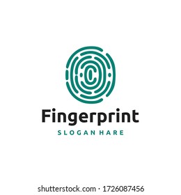 Fingerprint Logo Vector and Technology
