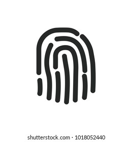 Fingerprint Modern Simple Vector Icon