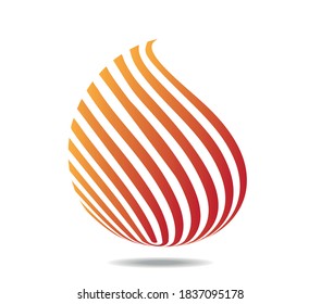 Fingerprint multiple parallel lines wound around a transparent ball or cone