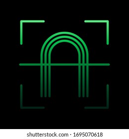 fingerprint nolan icon. Simple thin line, outline vector of internet things icons for ui and ux, website or mobile application