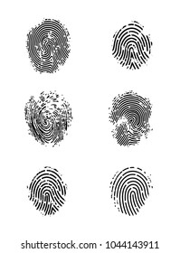 Fingerprint of the person.