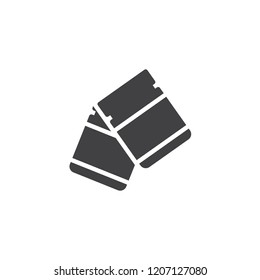 Fingerprint powder container vector icon. filled flat sign for mobile concept and web design. Forensics simple solid icon. Symbol, logo illustration. Pixel perfect vector graphics