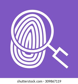 Fingerprint, print, unique icon vector image.Can also be used for law and order. Suitable for mobile apps, web apps and print media.