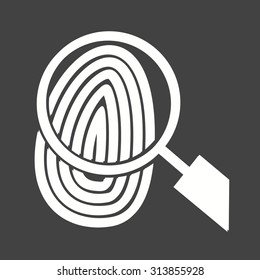 Fingerprint, print, unique icon vector image.Can also be used for law and order. Suitable for mobile apps, web apps and print media.