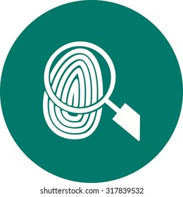 Fingerprint, print, unique icon vector image.Can also be used for law and order. Suitable for mobile apps, web apps and print media.
