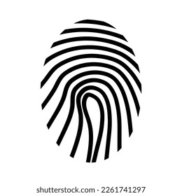 diseño de ilustración vectorial de logotipo de sonda de huellas digitales