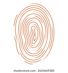 Fingerprint is representing the concept of personal data security and identification