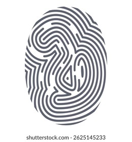 Fingerprint representing security access showing the uniqueness of every person
