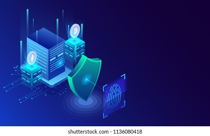 Fingerprint scan, biometric identity and approval. Future of security and password control through fingerprints in an immersive technology future and cybernetic, business isometric style. Fingerprint scan, biometric identity and approval. Future of security and password control through fingerprints in an immersive technology future and cybernetic, business isometric style.