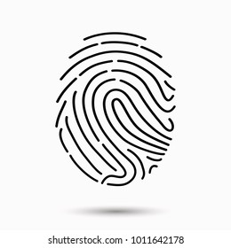 Fingerprint Scan Icon