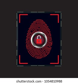 fingerprint scan icon