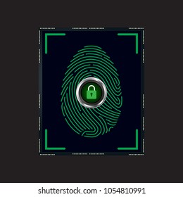 fingerprint scan icon