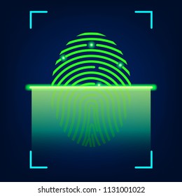 Fingerprint scan icon