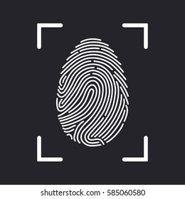 Fingerprint Scan Icon