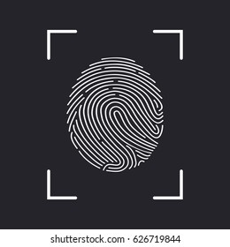 Fingerprint Scan Icon