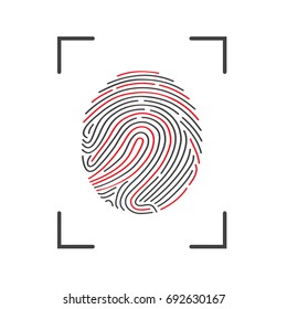 Fingerprint Scan Icon