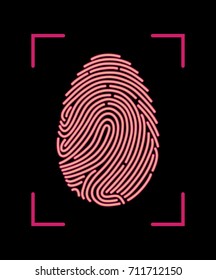 Fingerprint Scan Icon