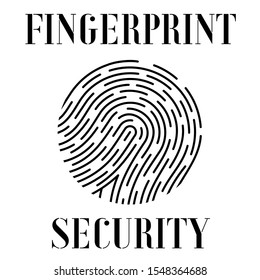 Fingerprint scan icon, iot mobile smartphone technology ecosystem app. Security touch id system vector illustration. Biometric ID interface, protect, identification data digital authorization
