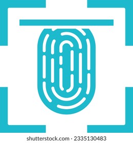 Fingerprint Scanner vector icon. Can be used for printing, mobile and web applications.