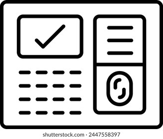 Fingerprint Scanner vector icon. Can be used for printing, mobile and web applications.