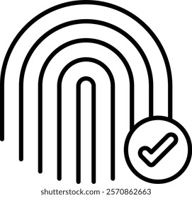 Fingerprint Scanner vector icon. Can be used for printing, mobile and web applications.