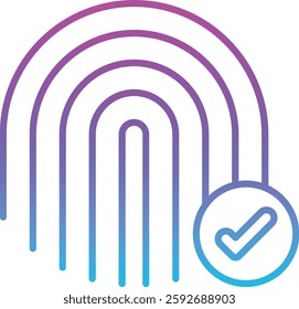 Fingerprint Scanner vector icon. Can be used for printing, mobile and web applications.