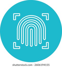 Fingerprint Scanner vector icon. Can be used for printing, mobile and web applications.