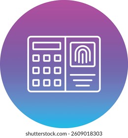 Fingerprint Scanner vector icon. Can be used for printing, mobile and web applications.