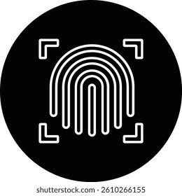Fingerprint Scanner vector icon. Can be used for printing, mobile and web applications.