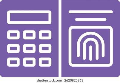 Fingerprint Scanner vector icon. Can be used for printing, mobile and web applications.
