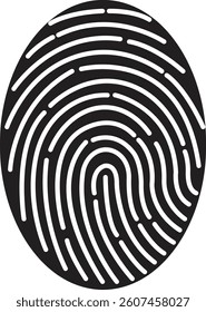 Fingerprint scanning icon. Fingerprint identity and security symbols isolated on transparent background. Fingerprint icon signature sign for password encryption. Vector illustration.