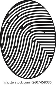 Fingerprint scanning icon. Fingerprint identity and security symbols isolated on transparent background. Fingerprint icon signature sign for password encryption. Vector illustration.