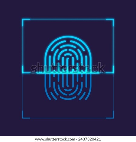 Fingerprint scanning security unlock concept