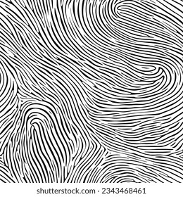 Fingerprint seamless background on square shape.