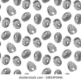 Fingerprint seamless pattern. repeating texture, endless background. Vector illustration
