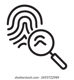 Fingerprint Security Identity Verification Icon