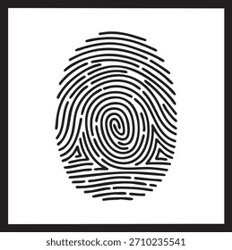 Fingerabdruck-Sicherheits-Scan-Silhouetten einzeln auf weißem Hintergrund