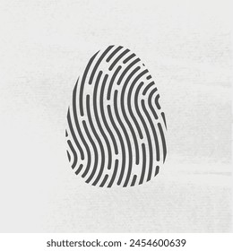 logotipo en forma de huella digital con textura
