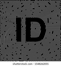 Fingerprint sign icon. Digital security authentication concept. Biometric authorization. Identification. 