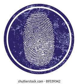 Fingerprint sign vector