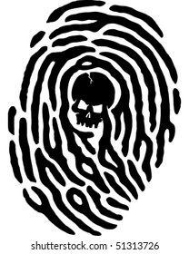 Fingerprint Skull