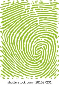 Fingerprint Stamp Vector Illustration