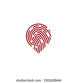 fingerprint symbols logo vector file