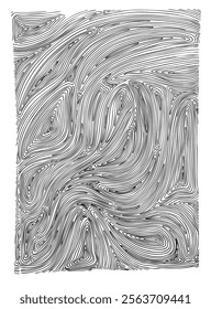 Fingerprint texture. Black lines hand drawn vector illustration.