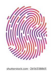 Vector de Identificación de identificación táctil de huellas dactilares