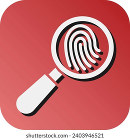 Fingerprint Vector Glyph Gradient Background Icon For Personal And Commercial Use.
