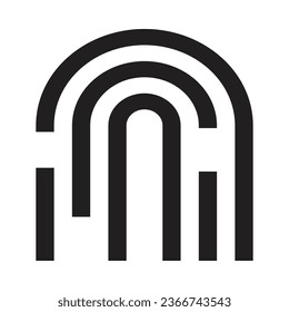 Fingerprint Vector Glyph Icon For Personal And Commercial Use.
