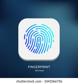 Fingerprint vector icon