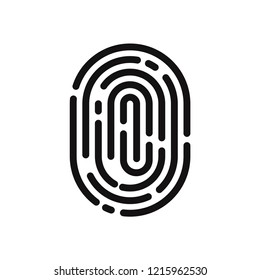 Fingerprint vector icon